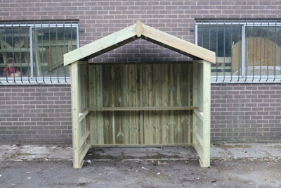Churnet Valley Garden Furniture Ltd Xl Smoking Shelter With Apex Roof - Timber - L119 X W170 X H224 Cm - Minimal Assembly Required - image 1