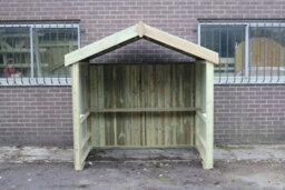 Churnet Valley Garden Furniture Ltd Xl Smoking Shelter With Apex Roof - Timber - L119 X W170 X H224 Cm - Minimal Assembly Required - thumbnail 2