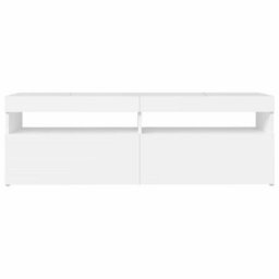 Vidaxl Tv Cabinet With Led Lights White 120X35X40 Cm - thumbnail 8