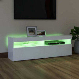 Vidaxl Tv Cabinet With Led Lights White 120X35X40 Cm - thumbnail 5