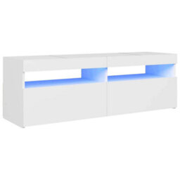 Vidaxl Tv Cabinet With Led Lights White 120X35X40 Cm - thumbnail 2