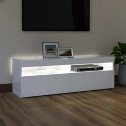 Vidaxl Tv Cabinet With Led Lights White 120X35X40 Cm - thumbnail 3
