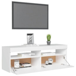 Vidaxl Tv Cabinet With Led Lights White 120X35X40 Cm - thumbnail 6