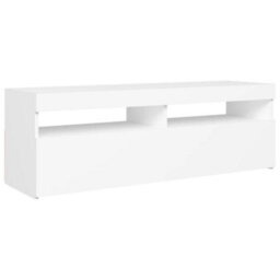 Vidaxl Tv Cabinet With Led Lights White 120X35X40 Cm - thumbnail 7