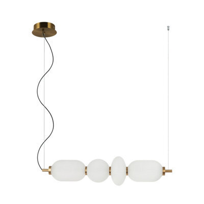 Luminosa Lighting Luminosa Nico Bar Pendant Ceiling Light Black, Gold 3000K Warm White - image 1