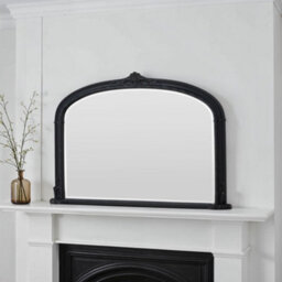 Yearn Overmantle Mirror Arched 127(W) X 89Cm(H) Black Victorian Mirror - thumbnail 4