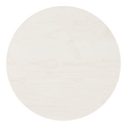 Berkfield Table Top White Radius 40X2.5 Cm Solid Wood Pine - thumbnail 1