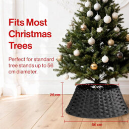 Vivo 56Cm Wicker Christmas Tree Skirt Base Rattan Basket Ideal For Trees Upto 7Ft Support - thumbnail 3