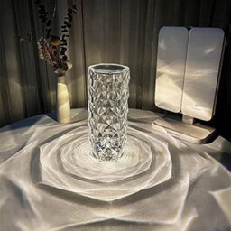 Crystal Touch Table Lamp Usb Rechargeable Night Light - thumbnail 5