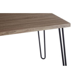 Orsina Wooden Top Borough Dining Table, Sleek Hairpin Legs Dining Table, Spacious Contemporary Table For Dining Room - thumbnail 5