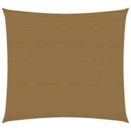 Berkfield Sunshade Sail 160 G/m2 Taupe 5X5 M Hdpe - thumbnail 1