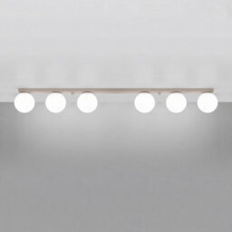 Sollux Lighting Yoli Steel/glass Taupe 6 Lights Minimalist Ceiling Lamps - thumbnail 3
