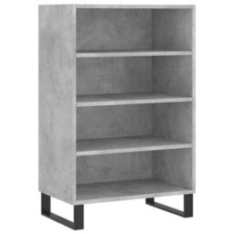 Berkfield Highboard Concrete Grey 57X35X90 Cm Engineered Wood - thumbnail 2