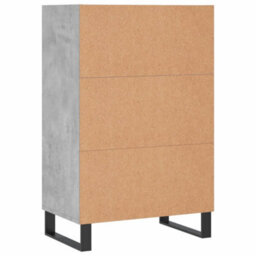 Berkfield Highboard Concrete Grey 57X35X90 Cm Engineered Wood - thumbnail 6