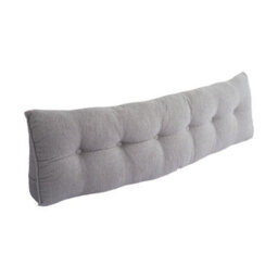 Living And Home Pearl Gray Bed Sofa Triangular Wedge-Shaped Teddy Velvet Headboard Pillow 180Cm X 20Cm X 50Cm - thumbnail 4