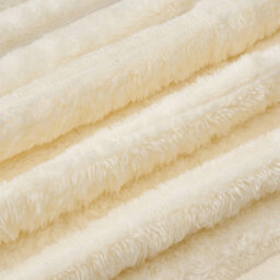 Living And Home Luxurious Elegant Fluffy Comfortable Striped Throw Blanket Beige 150Cm W X 100Cm D - thumbnail 7