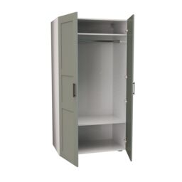 Atomia Modern Matt Reed Green Tall Double Wardrobe (H)1875mm (W)1000mm (D)580mm - thumbnail 4