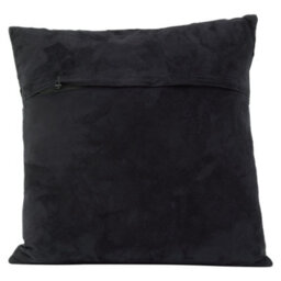 Orsina Bosie Safira Black And Grey Hair On Leather Cushion - thumbnail 4