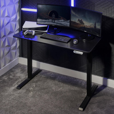 X Rocker Ascend 120Cm Electric Height Adjustable Gaming Desk - Black - image 1