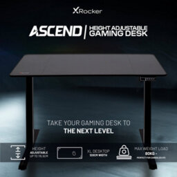 X Rocker Ascend 120Cm Electric Height Adjustable Gaming Desk - Black - thumbnail 3