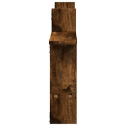 Berkfield Wall Shelves 2 Pcs Smoked Oak 50X12X50 Cm Engineered Wood - thumbnail 5