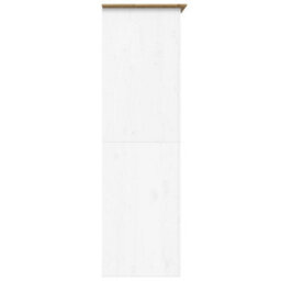 Walplus Wardrobe Bodo White And Brown 101X52X176.5 Cm Solid Wood Pine - thumbnail 5