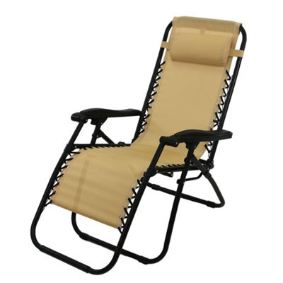 Solterra Taupe Zero Gravity Chair Reclining Garden Chair - image 1