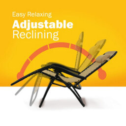 Solterra Taupe Zero Gravity Chair Reclining Garden Chair - thumbnail 2