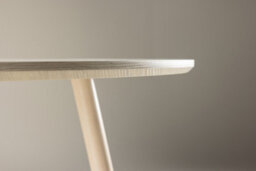 Whitewash Plaza 100Cm Round Dining Table With Steel Natural Look Legs - thumbnail 4