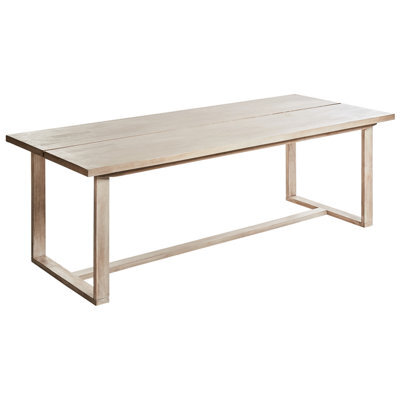 Beliani Garden Dining Table Azzanello 230 Cm 100 Cm Acacia Wood Light Brown - image 1