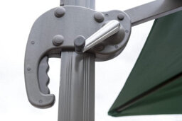 Shatchi 3M Green Square Parasol With Cross Base And 77mm Aluminium Pole Sun Shade Garden Outdoor - thumbnail 5