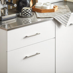 Sobuy Fkw117-W,kitchen Island Rolling  Storage Trolley With Stainless Steel Worktop,white,w120Xd56Xh90.5 - thumbnail 8