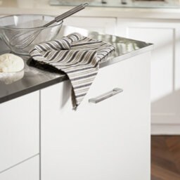 Sobuy Fkw117-W,kitchen Island Rolling  Storage Trolley With Stainless Steel Worktop,white,w120Xd56Xh90.5 - thumbnail 5