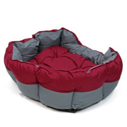 Actiaspet Burgundy/grey Waterproof Dog Bed Medium - thumbnail 7