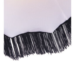 Happy Homewares Traditional Victorian Empire Lamp Shade In Jet Black Velvet With Long Tassels - thumbnail 4