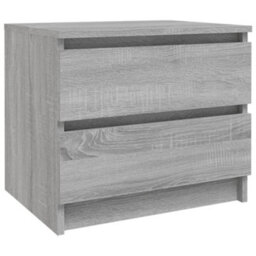 Berkfield Bed Cabinet Grey Sonoma 50X39X43.5 Cm Engineered Wood - thumbnail 2