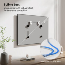 "Vonhaus Ultra-Slim Flush Tv Bracket For 37-70"" Screens, Picture Frame Flat To Wall Wire Mount, 50Kg Capacity, Max Vesa: 800X800mm" - thumbnail 3
