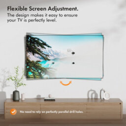 "Vonhaus Ultra-Slim Flush Tv Bracket For 37-70"" Screens, Picture Frame Flat To Wall Wire Mount, 50Kg Capacity, Max Vesa: 800X800mm" - thumbnail 2