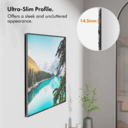 "Vonhaus Ultra-Slim Flush Tv Bracket For 37-70"" Screens, Picture Frame Flat To Wall Wire Mount, 50Kg Capacity, Max Vesa: 800X800mm" - thumbnail 4