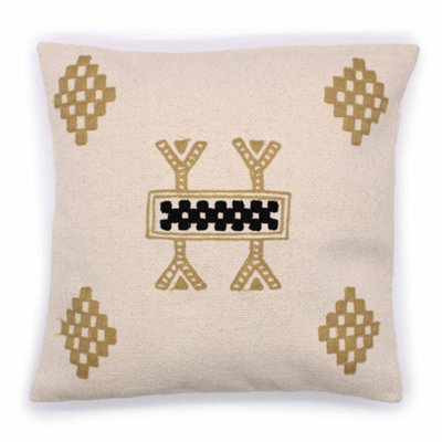 Four Candle Classic Cushion Cover Berber Design 45X45Cm - image 1