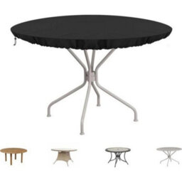 Round Garden Table Cover, Outdoor Top Protective Tarp For Furniture, Uv-Resistant Tables, Waterproof Oxford Fabric - thumbnail 1