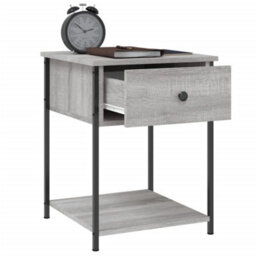 Berkfield Elegant Bedside Tables 2 Pcs Grey Sonoma 44X45X58 Cm Engineered Wood - thumbnail 5