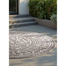 The Rugs Kona Reversible Rug Indoor Outdoor Flat Woven Polypropylene Low Pile In White - thumbnail 8