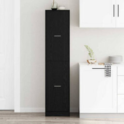 Walplus Apothecary Cabinet Black Oak 40 X 41 X 174.5 Cm Engineered Wood - thumbnail 4