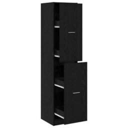 Walplus Apothecary Cabinet Black Oak 40 X 41 X 174.5 Cm Engineered Wood - thumbnail 5