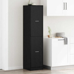 Walplus Apothecary Cabinet Black Oak 40 X 41 X 174.5 Cm Engineered Wood - thumbnail 1