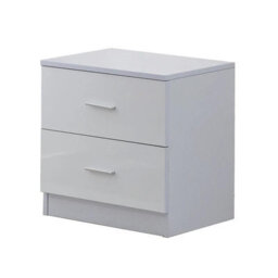 Chilli Seating High Gloss 3 Piece Trio Bedroom Furniture Set Wardrobe Chest Of Drawer Bedside White - thumbnail 5