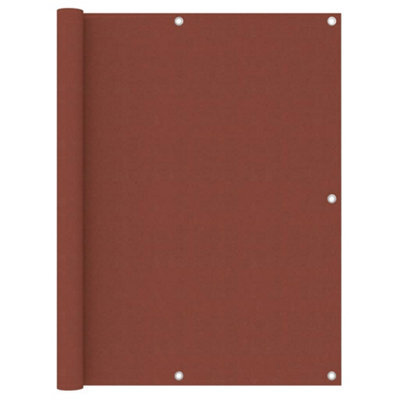 Berkfield Balcony Screen Terracotta 120X300 Cm Oxford Fabric - image 1