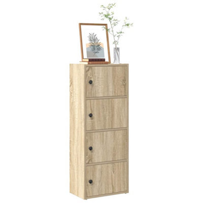 Berkfield Bookcase Sonoma Oak 40X24X102 Cm Engineered Wood - image 1
