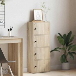 Berkfield Bookcase Sonoma Oak 40X24X102 Cm Engineered Wood - thumbnail 3